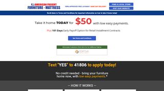 
                            10. No Credit Needed Payment Plans | American Freight Furniture ...