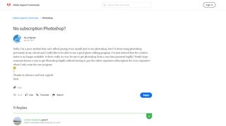 
                            7. No subscription Photoshop? | Adobe Community
