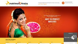 
                            7. No.1 Matrimonial Website For Nair Community | Matrimony4nairs