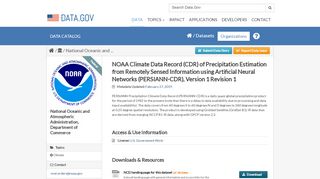 
                            8. NOAA Climate Data Record (CDR) of Precipitation Estimation ...