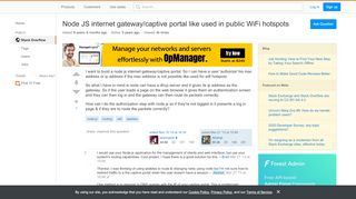 
                            7. Node JS internet gateway/captive portal like used in public WiFi ...