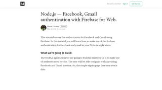 
                            9. Node.js — Facebook, Gmail authentication with Firebase for ...