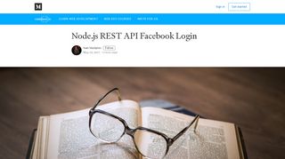 
                            6. Node.js REST API Facebook Login - codeburst