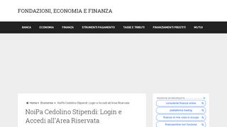 
                            10. NoiPa Cedolino Stipendi: Login e Accedi all'Area …