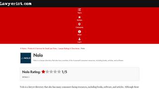 
                            8. Nolo Lawyer Ratings & Directory Review (2019) - Lawyerist.com