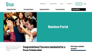 
                            2. Nominee Portal | The Posse Foundation