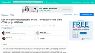 
                            8. Non-conventional geoelectric arrays — Practical results of ...