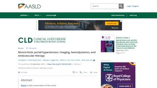 
                            6. Noncirrhotic portal hypertension: Imaging, hemodynamics, and ...