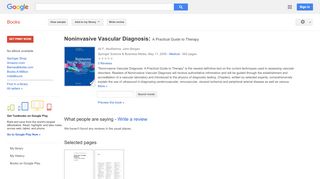 
                            8. Noninvasive Vascular Diagnosis: A Practical Guide to Therapy
