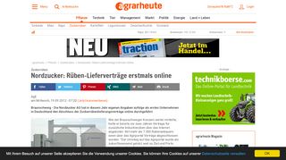 
                            7. Nordzucker: Rüben-Lieferverträge erstmals online ...