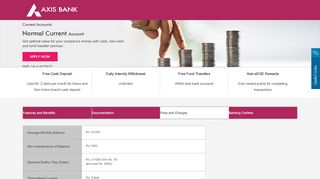 
                            9. Normal Current Account - Fees & Charges - Axis …