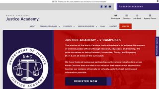 
                            9. North Carolina Justice Academy - Home - NCDOJ Academy