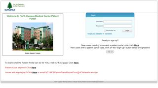 
                            9. North Cypress Medical Center Patient Portal