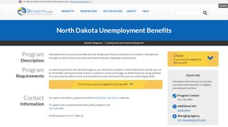 
                            3. North Dakota Unemployment Benefits | Benefits.gov