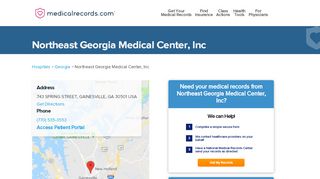 
                            6. Northeast Georgia Medical Center, Inc | MedicalRecords.com