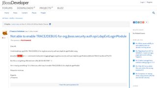 
                            7. Not able to enable TRACE/DEBUG for org.jboss.se... |JBoss ...