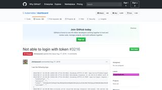 
                            5. Not able to login with token · Issue #3216 · kubernetes ...