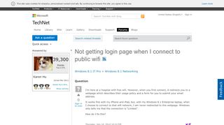 
                            4. Not getting login page when I connect to public wifi - Microsoft
