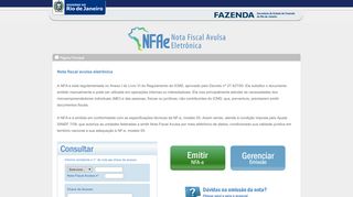 
                            5. Nota fiscal avulsa eletrônica - SEFAZ-RJ