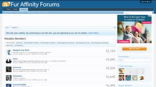 
                            6. Notable Members | Fur Affinity Forums