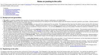 
                            8. Notes on posting to the arXiv - math.berkeley.edu