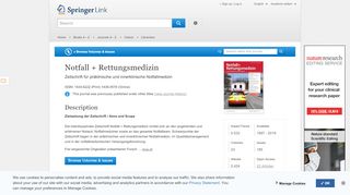 
                            2. Notfall + Rettungsmedizin - Springer