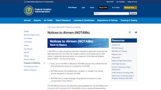 
                            8. Notices to Airmen (NOTAMs) - faa.gov