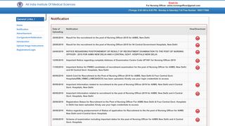 
                            8. Notification - nursingofficer.aiimsexams.org