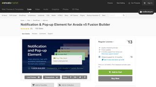 
                            9. Notification & Pop-up Element for Avada v5 Fusion Builder by ArcticLune