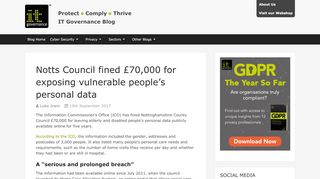 
                            9. Notts Council fined £70,000 for exposing vulnerable people's personal ...