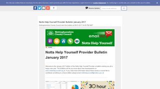 
                            5. Notts Help Yourself Provider Bulletin: January 2017 - GovDelivery