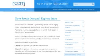 
                            9. Nova Scotia Demand: Express Entry