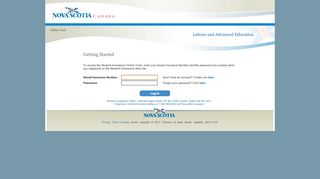 
                            3. Nova Scotia Student Assistance Login