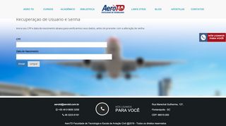 
                            7. Nova senha de acesso | Aero TD Faculdade de …