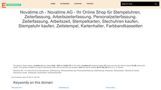 
                            3. novatime.ch - Novatime AG - Ihr Online Shop für ...