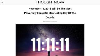 
                            9. November 11, 2018 Will Be The Most Powerfully Energetic ...