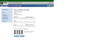 
                            8. Novo cadastro de login - spa.anp.gov.br