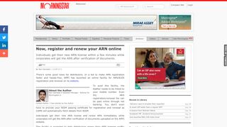 
                            6. Now, register and renew your ARN online - Morningstar