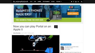 
                            8. Now you can play Portal on an Apple II - SlashGear