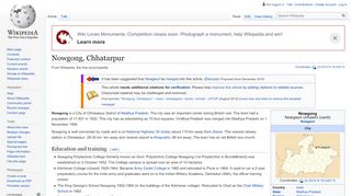 
                            4. Nowgong, Chhatarpur - Wikipedia