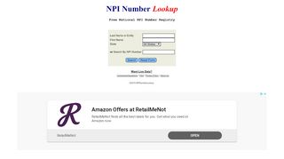 
                            10. NPI Lookup