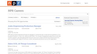 
                            6. NPR Careers - My Job Search