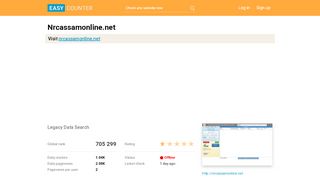 
                            8. Nrcassamonline.net: Legacy Data Search - Easy …