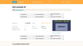 
                            6. Ns2.avaralar.tk: Login - Easy Counter