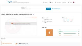 
                            5. NsTools.fr : DD0800.KASSERVER.COM - Analyse DNS, MX et ...