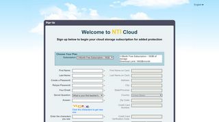 
                            8. NTI Cloud Sign Up