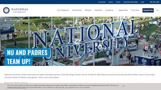 
                            7. NU and Padres Team Up! - National University