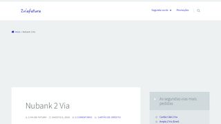 
                            8. Nubank: Como tirar 2 Via de Fatura Vencida (site e aplicativo)