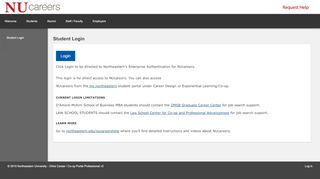 
                            1. NUcareers - Students - Student Login - Northeastern University