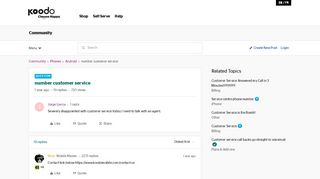 
                            8. number customer service | Koodo Community